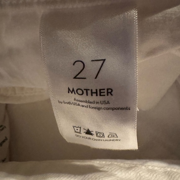 Mother Womens  Snacks! The Pleated Sticky Rice Fun Dip Short, White Size 27 NWT - Picture 7 of 8